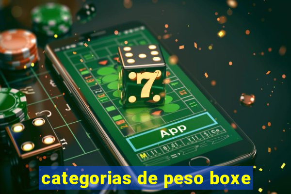 categorias de peso boxe